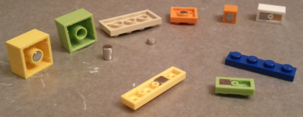 Lego magnets